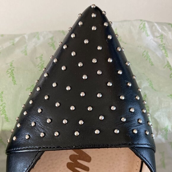 Sam Edelman black studded pointy toe flats - Picture 6 of 16